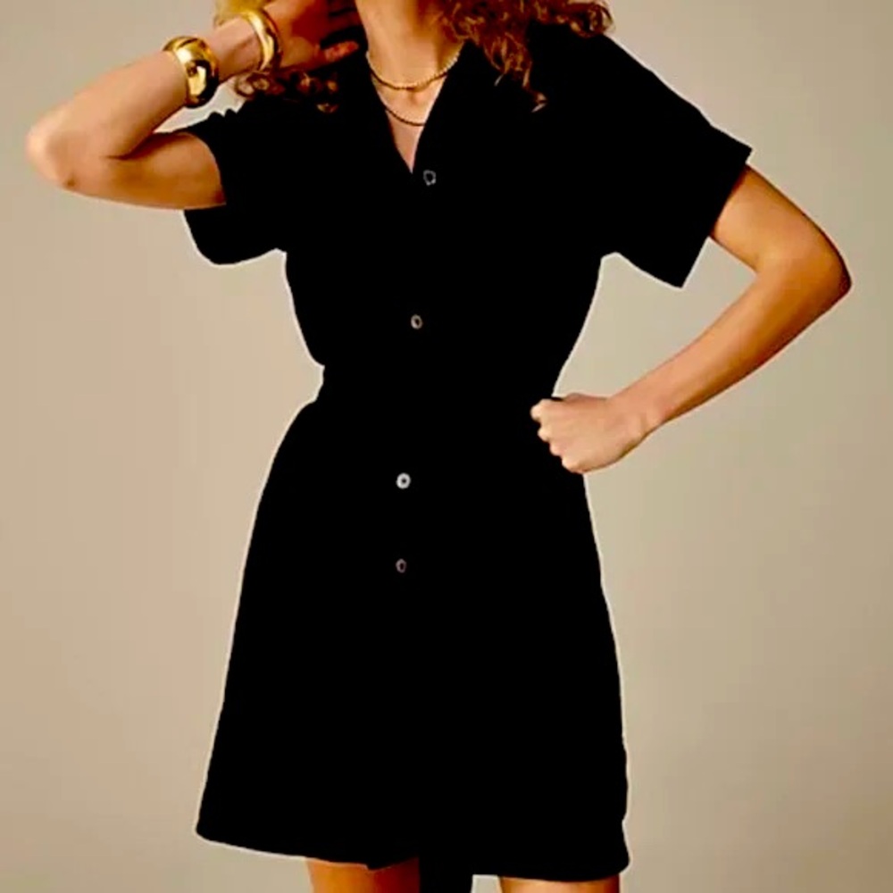 J. Crew Capitaine Linen Shirt Dress
